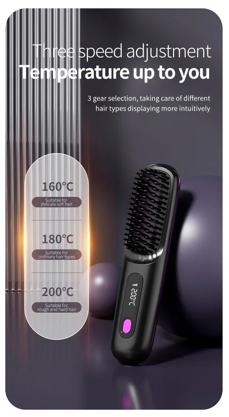 brosse lissante portable