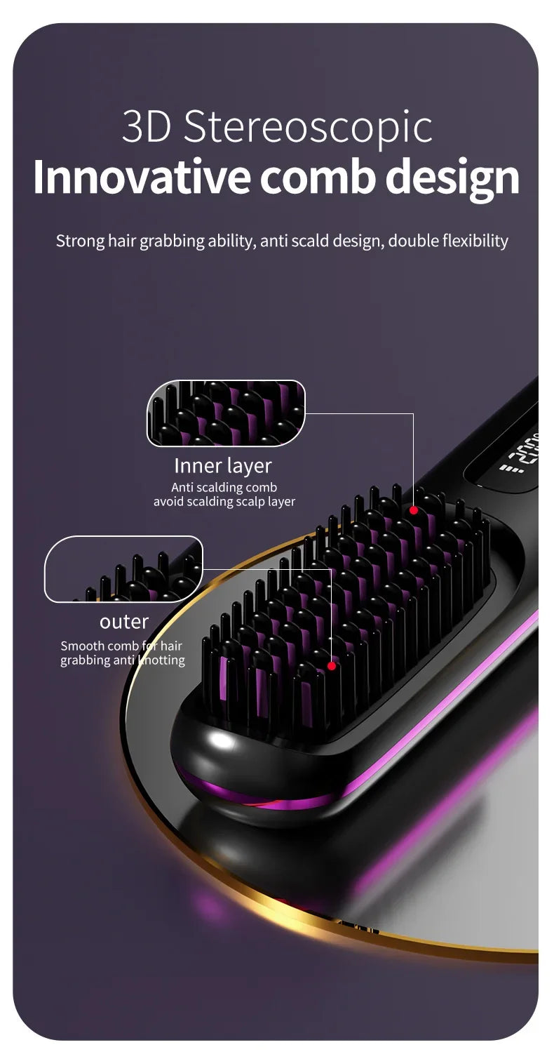 brosse lissante portable