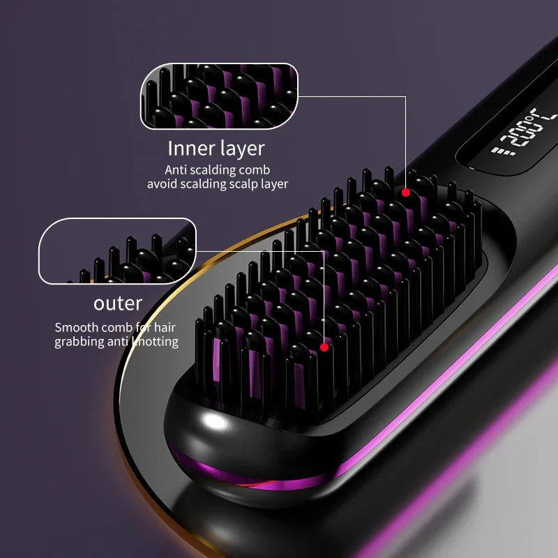 brosse lissante portable